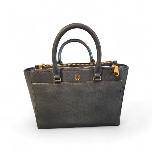 Tory Burch Navy Blue Satchel - Picture 2 of 16